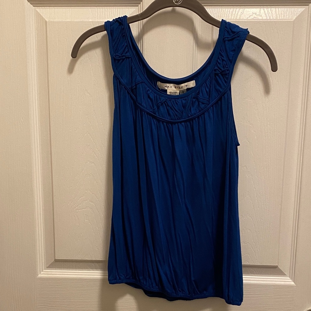 Max Studio Royal Blue Tank Top